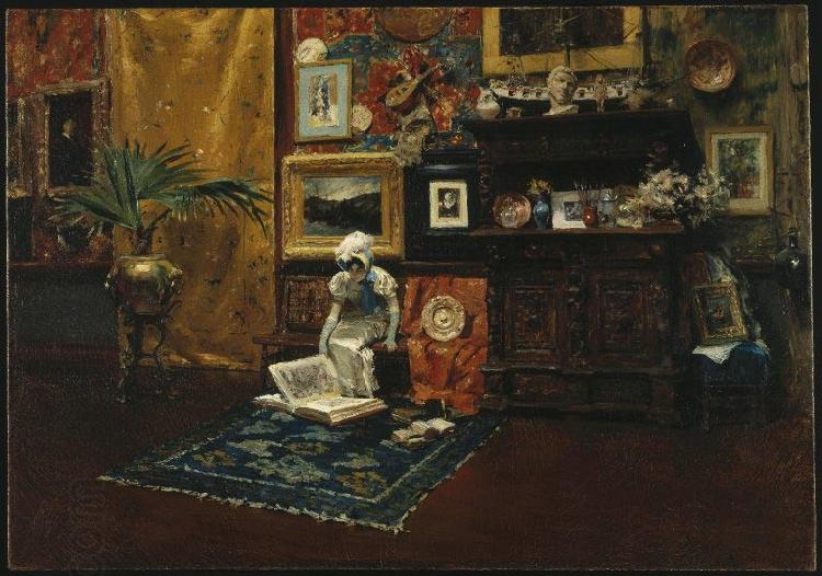William Merritt Chase Studio Interior China oil painting art